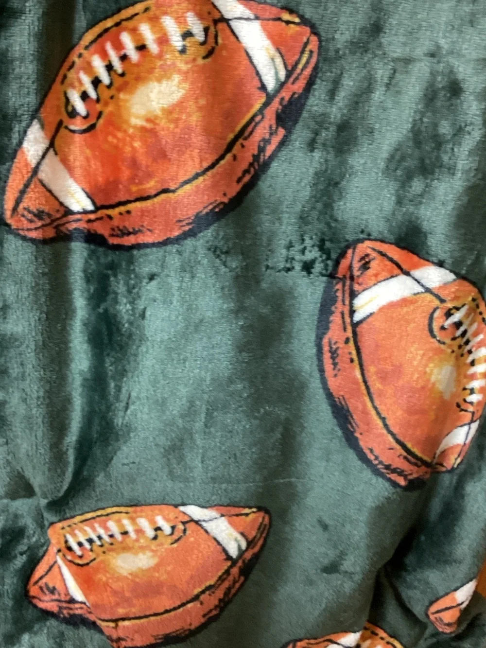 First & Ten Oversized Football Plush Blanket 🏈